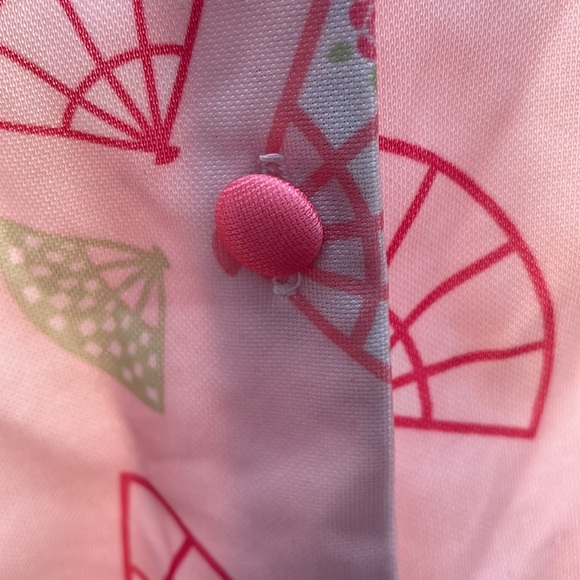 Mary Kate & Ashley girls size 12 pajama top peach with fan print 100% polyester - Picture 5 of 6